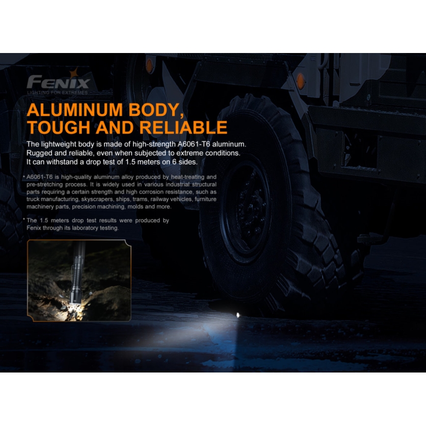 Fenix TK16V20 - LED laddningsbar Fick lampa  LED/1x21700 IP68 3100 lm 43 h