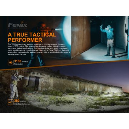 Fenix TK16V20 - LED laddningsbar Fick lampa  LED/1x21700 IP68 3100 lm 43 h