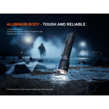 Fenix TK17BLK - dimmbar uppladdningsbar LED-ficklampa LED/USB 6000 mAh IP68 3600 lm 60 h svart