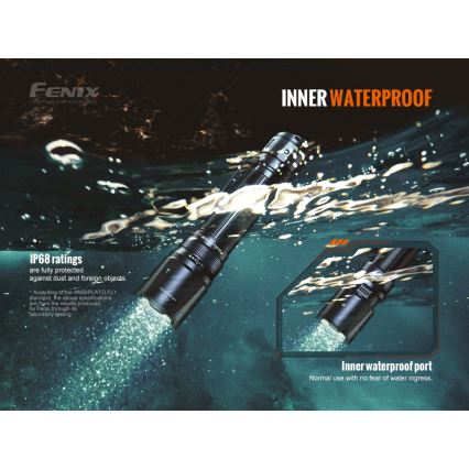 Fenix TK20RV20 - LED Taktisk uppladdningsbar ficklampa LED / USB IP68 3000 lm 48 timmar