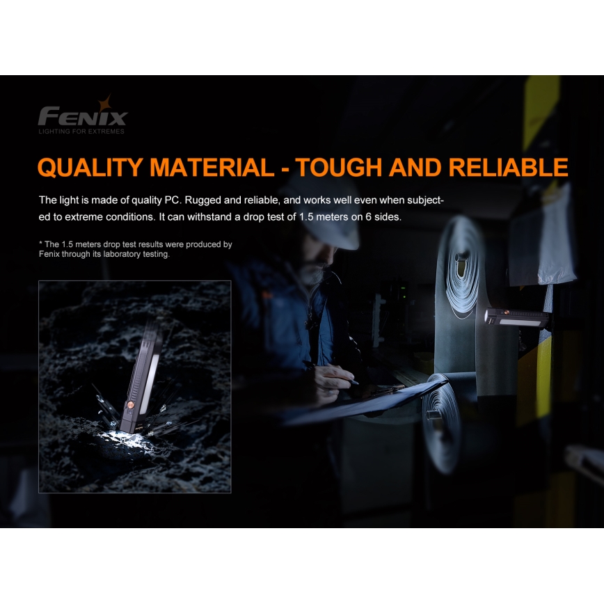 Fenix WT16R - LED laddningsbar Fick lampa  2xLED/USB IP66 300 lm 30 h