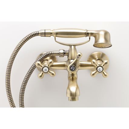 FERRO - Badkarsset med ANTICA-blandare i brons