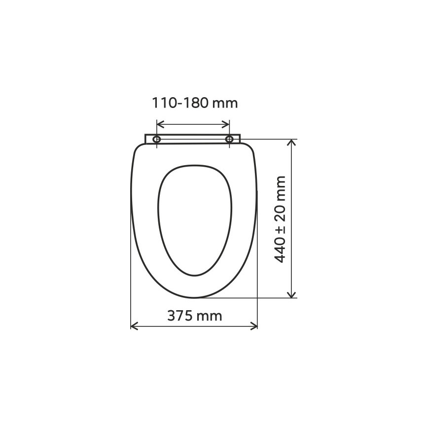 FERRO - Toalettsits MDF/valnötsdekor