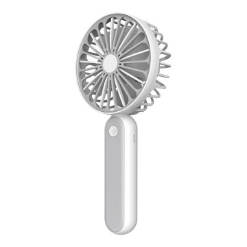 Fickfläkt 1200 mA/3,7V USB grå/vit