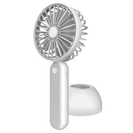 Fickfläkt 1200 mA/3,7V USB grå/vit