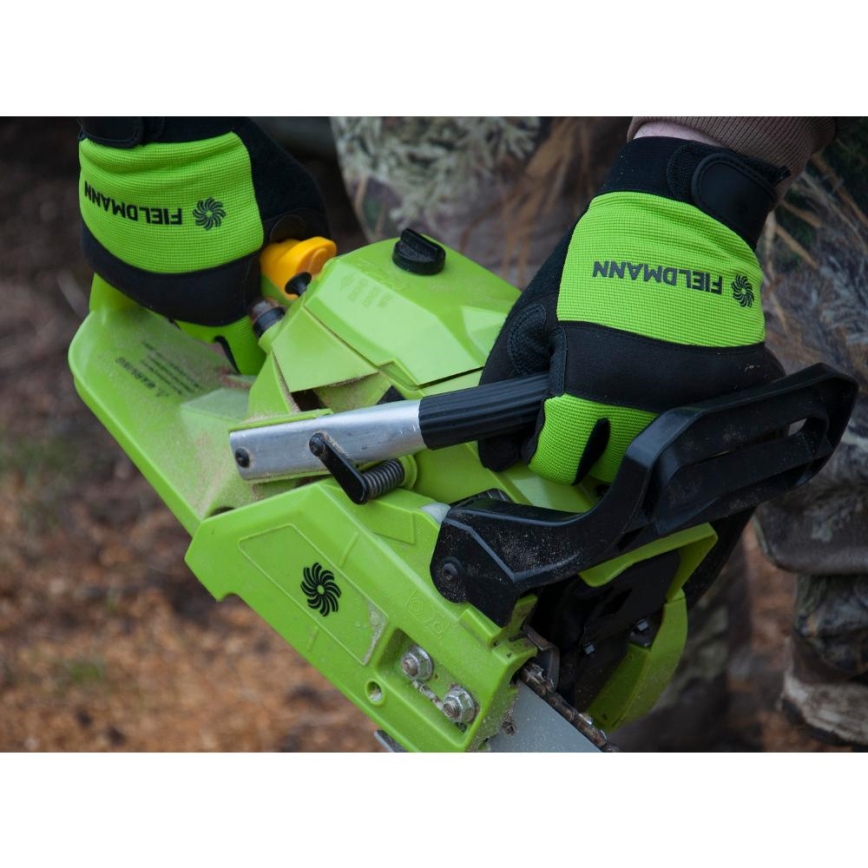 Fieldmann - Arbetshandskar XXL svart/grön