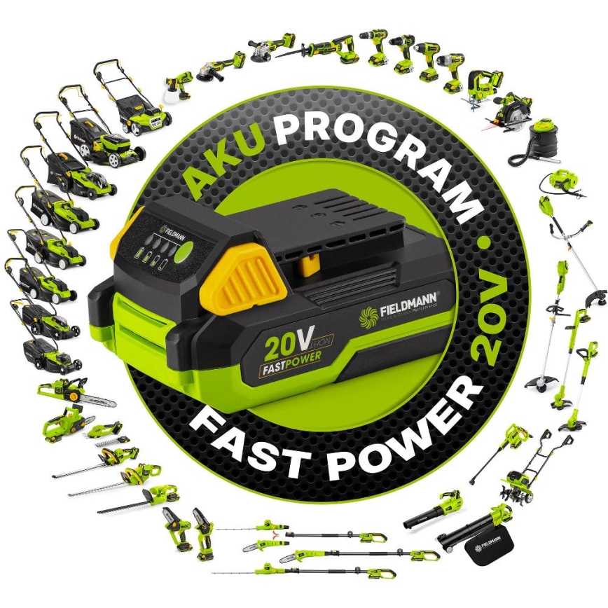 Fieldmann - Batteridriven trädgårdskultivator 20V