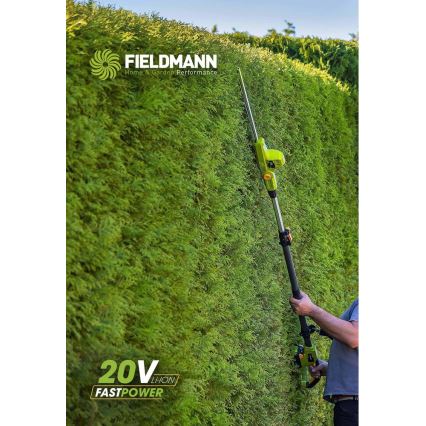Fieldmann - Batteridrivna teleskopiska häcksaxar 20V