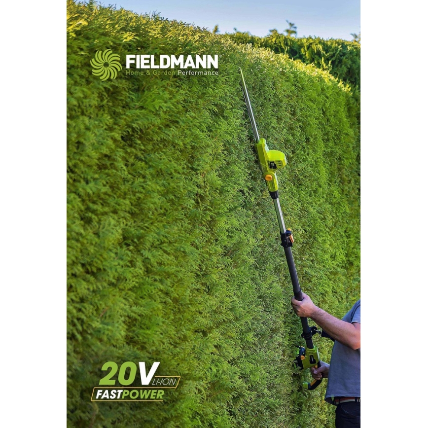 Fieldmann - Batteridrivna teleskopiska häcksaxar 20V