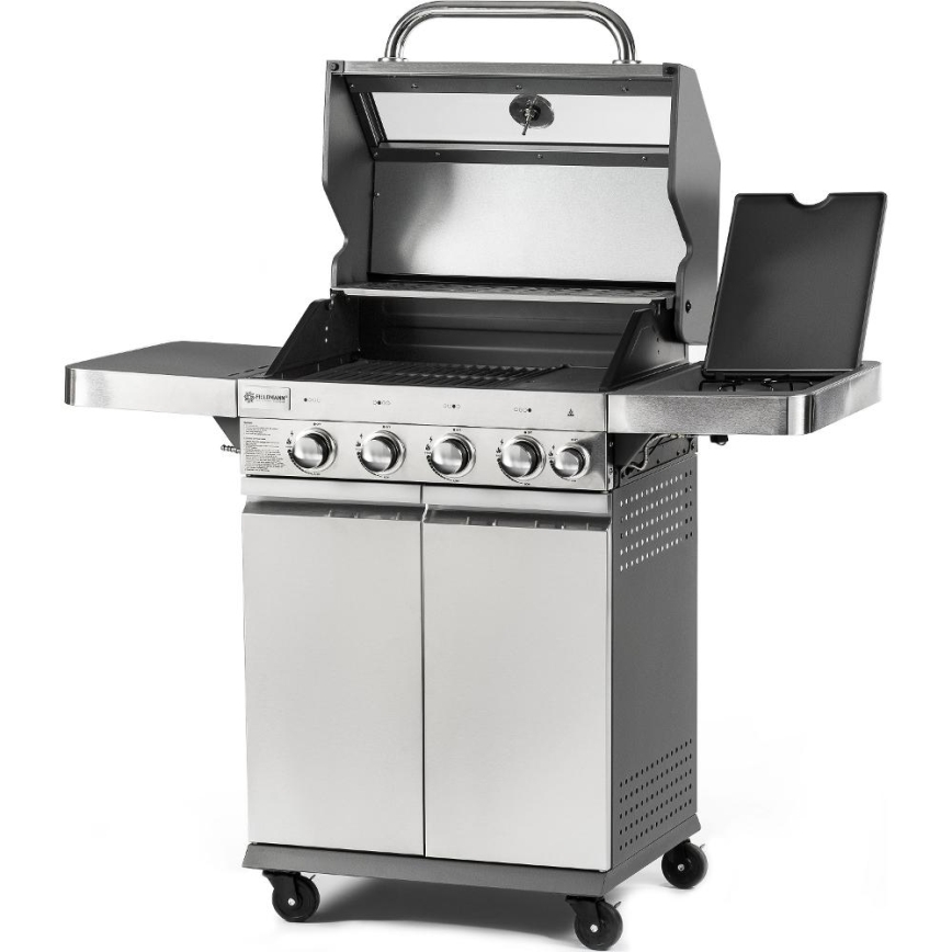 Fieldmann - Gasolgrill 5-brännare matt krom