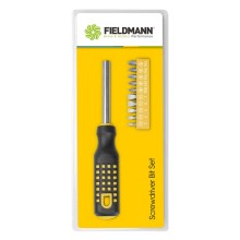 Fieldmann - Skruvmejsel + bitar 11 delar