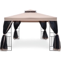 Fieldmann - Trädgårdspaviljong 3x3 m beige/svart