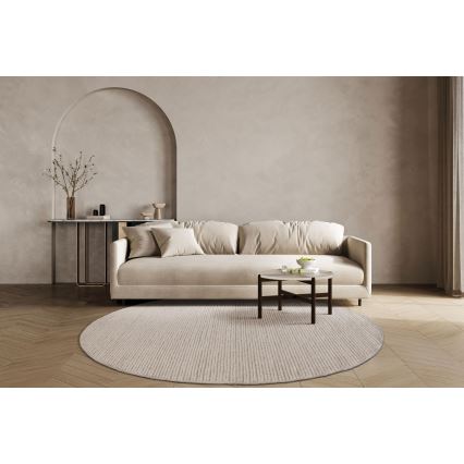 FIR WOOL-matta 160 cm, 2600 g/m², krämfärgad/naturlig