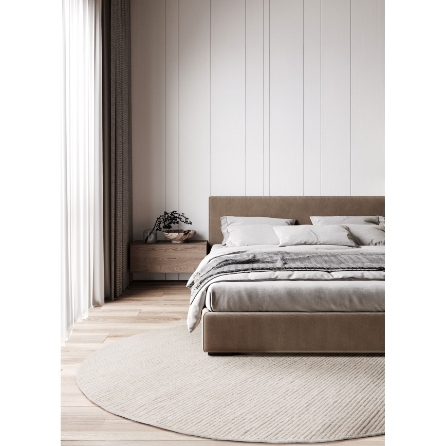 FIR WOOL-matta 160 cm, 2600 g/m², krämfärgad/naturlig
