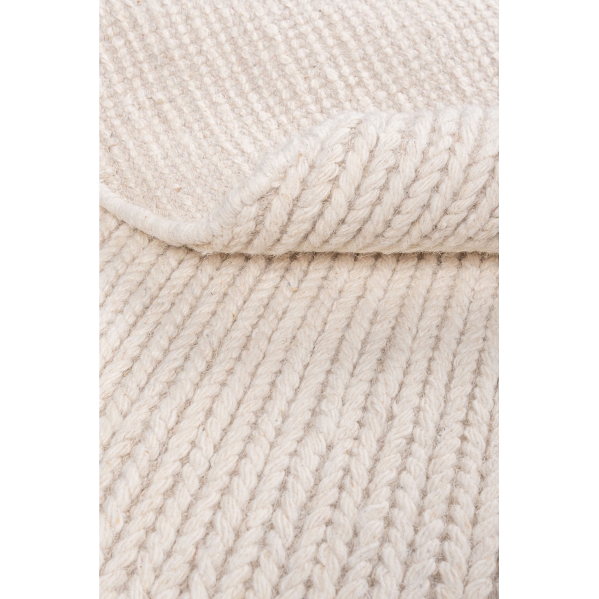 FIR WOOL-matta 160 cm, 2600 g/m², krämfärgad/naturlig