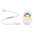 Fjärrkontroll för RGBW LED-remsor 12-24V 2,4GHz 2xAAA + controller