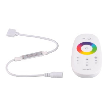 Fjärrkontroll för RGBW LED-remsor 12-24V 2,4GHz 2xAAA + controller
