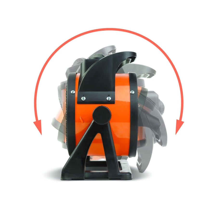Fläktvärmare med keramiskt värmeelement 1000/2000W/230V orange/svart