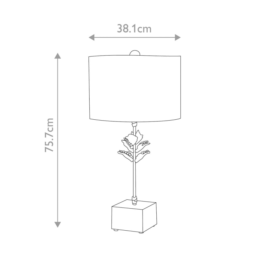 Flambeau - Bordslampa CAMILIA 1xE27/60W/230V