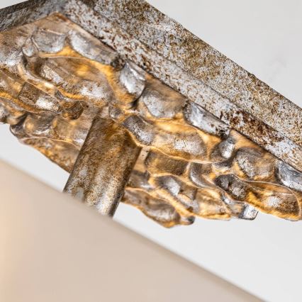 Flambeau - Taklampa STAR 2xE27/40W/230V, guldfärgad