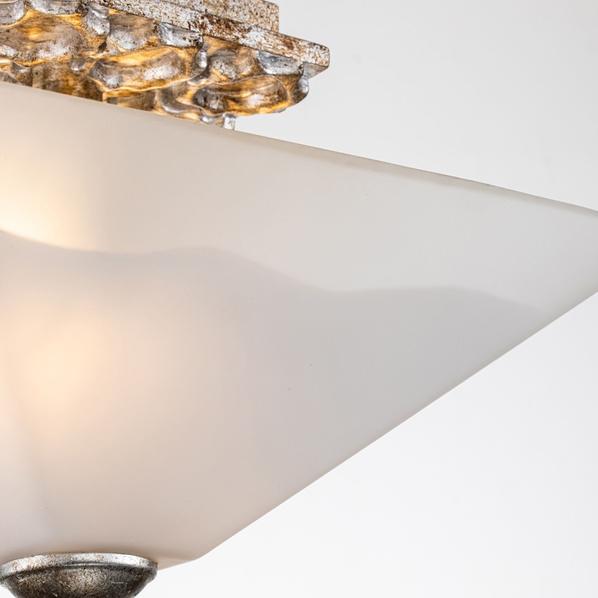 Flambeau - Taklampa STAR 2xE27/40W/230V, guldfärgad