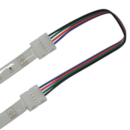 Flexibel bifacial connector för RGB LED remsor 4pin 10 mm