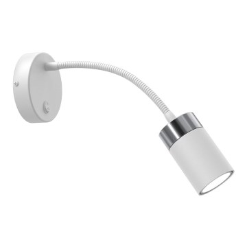 Flexibel bordslampa JOKER 1xGU10/8W/230V vit/matt krom