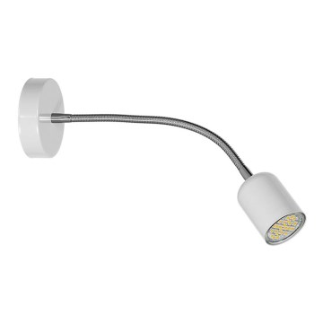 Flexibel bordslampa MAXI 1xGU10/40W/230V vit