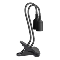 Flexibel bordslampa med klämma för växtodling PLANTY 2xE27/30W/230V svart