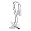 Flexibel bordslampa med klämma för växtodling PLANTY 2xE27/30W/230V vit