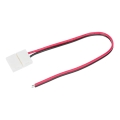 Flexibel enkelsidig kontakt för 2-stifts LED-remsor 8 mm