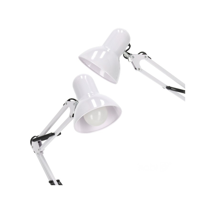 Flexibel golvlampa AURIQ 1xE27/60W/230V 184 cm vit