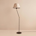 Flexibel golvlampa AYD 1xE27/40W/230V svart/beige