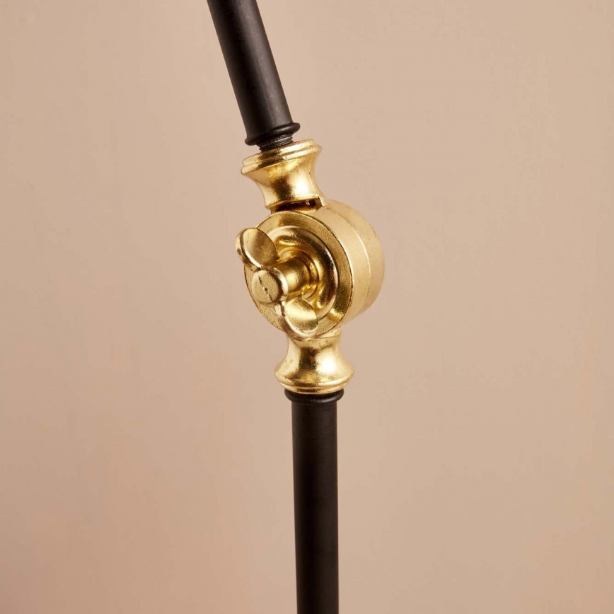 Flexibel golvlampa AYD 1xE27/40W/230V svart/beige