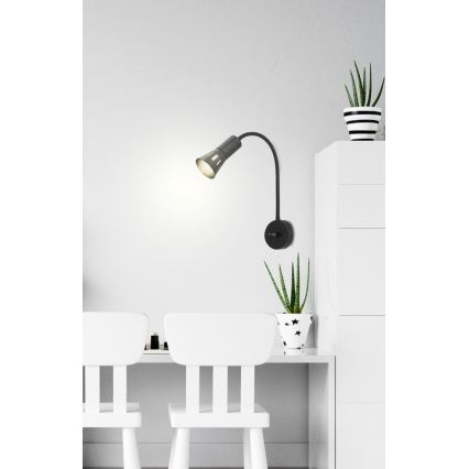 Flexibel bordslampa ARENA 1xE14/40W/230V svart