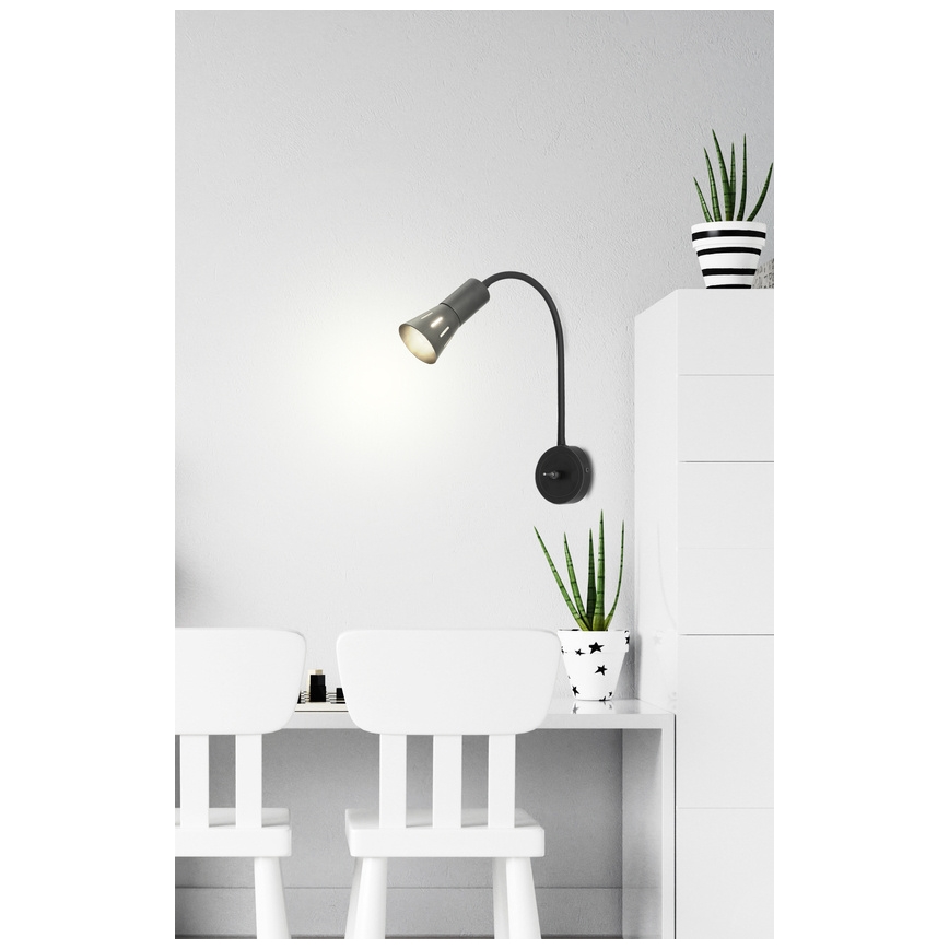 Flexibel bordslampa ARENA 1xE14/40W/230V svart