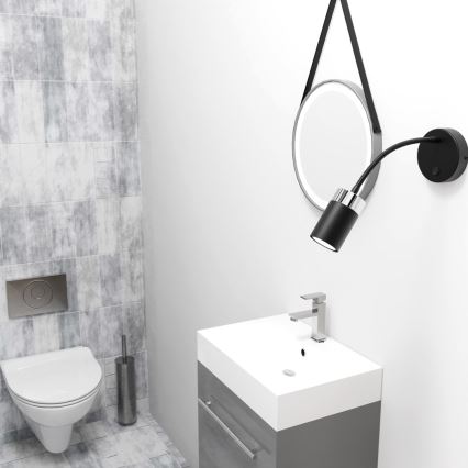 Flexibel bordslampa JOKER 1xGU10/8W/230V svart/matt krom