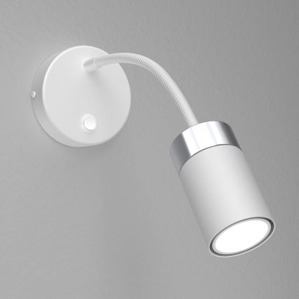 Flexibel bordslampa JOKER 1xGU10/8W/230V vit/matt krom