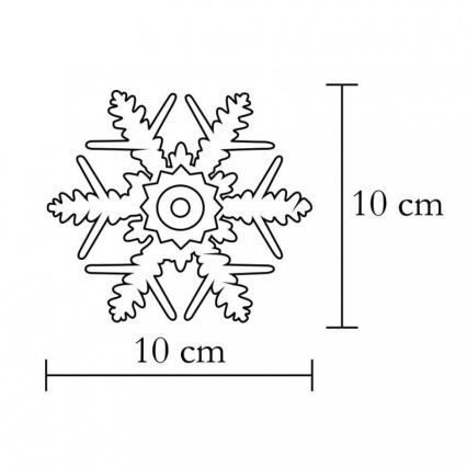 Fönsterdekoration 1xLED/2xCR2032