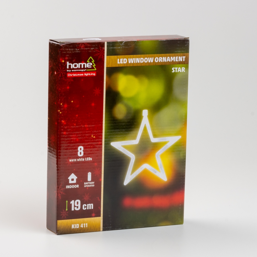 Fönsterdekoration 8xLED/3xAA