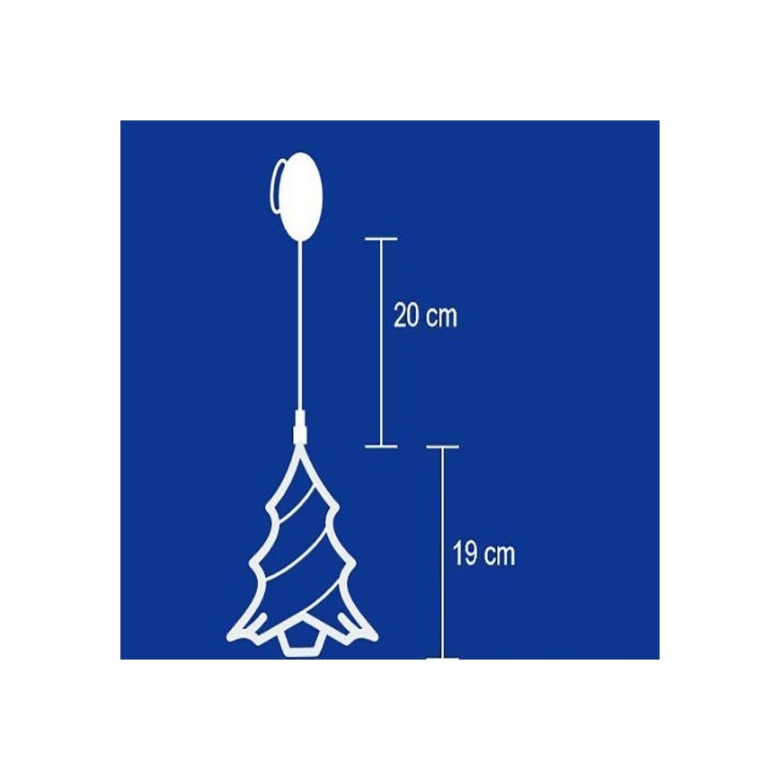 Fönsterdekoration 8xLED/3xAA