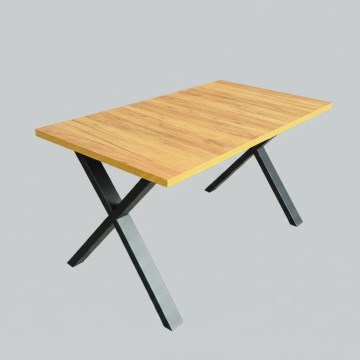Förlängningsbart matbord DOMO 150/190x80 cm ek craft/svart