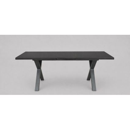 Förlängningsbart matbord DOMO 150/190x80 cm svart