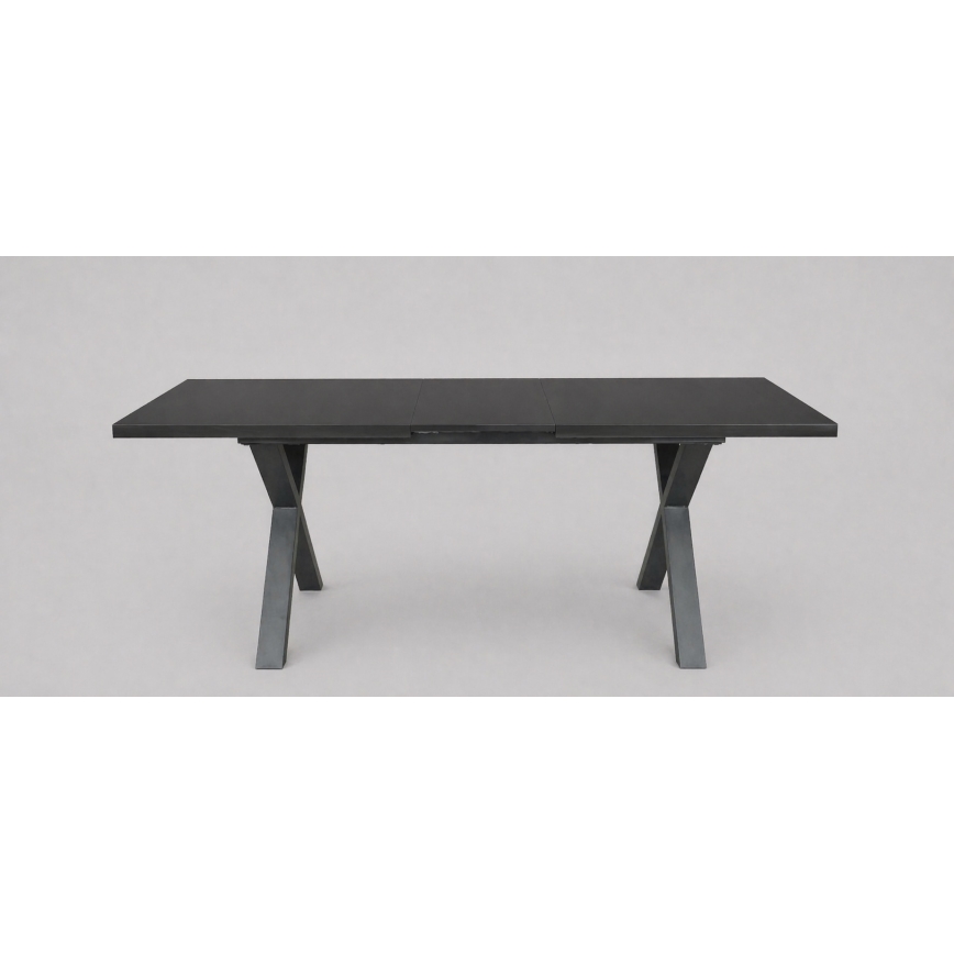 Förlängningsbart matbord DOMO 150/190x80 cm svart
