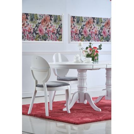 Förlängningsbart matbord FUERTE 150/190x90 cm vit