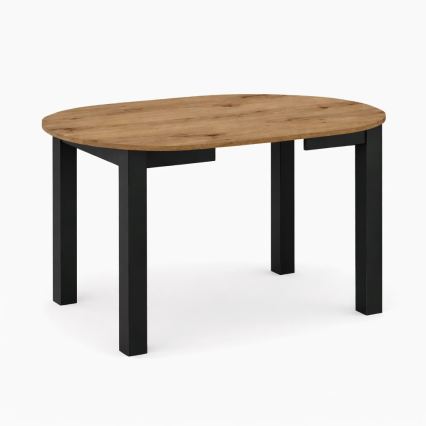 Förlängningsbart matbord WILY ek artisan/svart