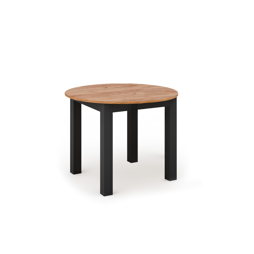 Förlängningsbart matbord WILY ek artisan/svart