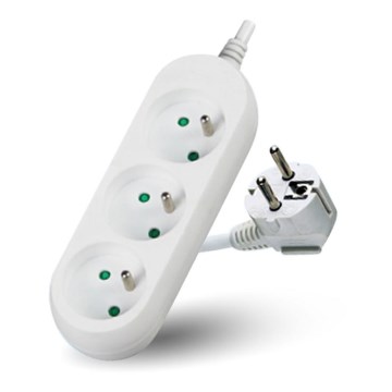 Förlängningskabel 3-polig 3 m