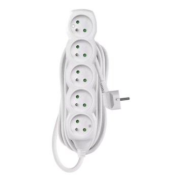 Förlängningskabel 5G 10m vit