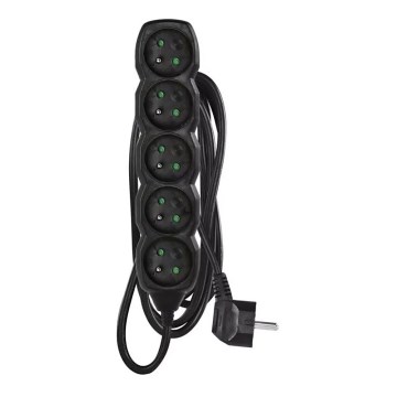 Förlängningskabel 5Z 3m svart